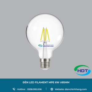 ĐÈN LED FILAMENT MPE 6W Φ95MM