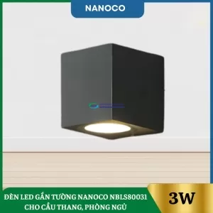 Đèn Led Gắn Tường Nanoco NBLS80031 Cho Cầu Thang, Phòng Ngủ
