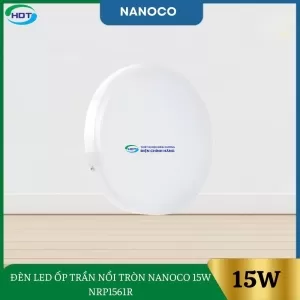 Đèn Led Ốp Trần Nổi Tròn Nanoco 15W NRP1561R