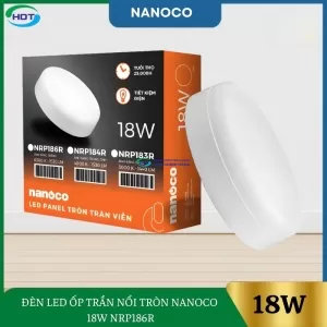 Đèn Led Ốp Trần Nổi Tròn Nanoco 18W NRP186R