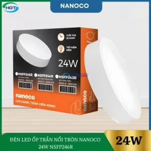 Đèn Led Ốp Trần Nổi Tròn Nanoco 24W NSFP246R