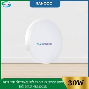 Đèn Led Ốp Trần Nổi Tròn Nanoco 30W Đổi Màu NRP30C1R