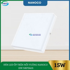 Đèn Led Ốp Trần Nổi Vuông Nanoco 15W NRP1561S