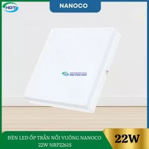 Đèn Led Ốp Trần Nổi Vuông Nanoco 22W NRP2261S
