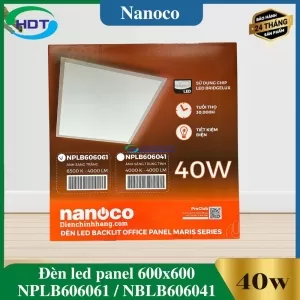 Đèn led panel 600x600 Nanoco 40w NPLB606061 / NPLB606041