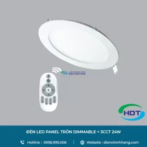 ĐÈN LED ÂM TRẦN MPE TRÒN 24W DIMMABLE + 3CCT