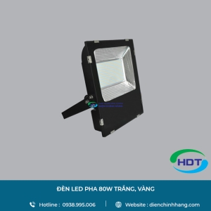 ĐÈN LED PHA MPE 80W TRẮNG, VÀNG FLD-80T/80V