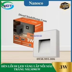 ĐÈN LỐI ĐI LED VÀNG LẮP NỔI MÀU TRẮNG NSLM901W