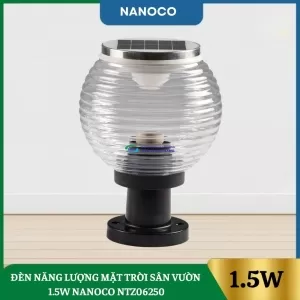 Đèn Năng Lượng Mặt Trời Sân Vườn Nanoco NTZ06250