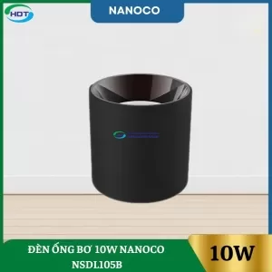 Đèn Ống Bơ 10W Nanoco Đen NSDL105B