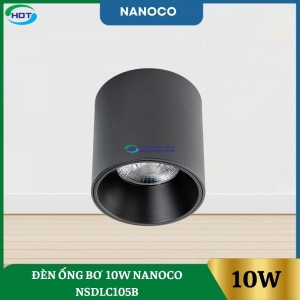 Đèn Ống Bơ 10W Nanoco Đen NSDLC105B
