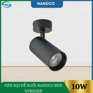 Đèn Rọi Đế Ngồi 10W Nanoco Đen NTRS105B