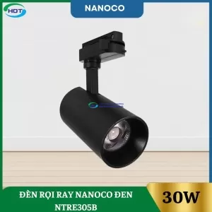 Đèn Rọi Ray 30W Nanoco Đen NTRE305B
