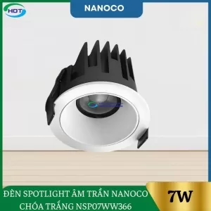 Đèn Spotlight Âm Trần Nanoco 7W Chóa Trắng NSP07WW366