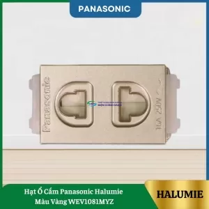 Hạt Ổ Cắm Panasonic Halumie Màu Vàng WEV1081MYZ