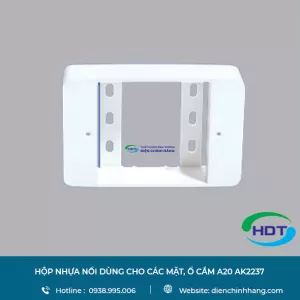 Hộp nhựa nổi dùng cho các mặt, ổ cắm a20 ak2237