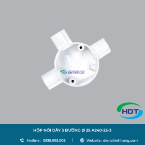 HỘP NỐI DÂY MPE 3 ĐƯỜNG Ø 25 A240-25-3