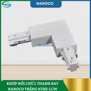Khớp Nối Chữ L Cho Thanh Ray Đèn Rọi Trắng NTRE-LCW