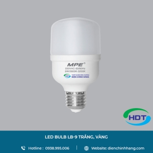 LED BULB MPE LB-9 TRẮNG, VÀNG