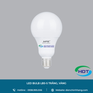 LED BULB MPE LBS-5 TRẮNG, VÀNG
