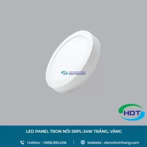 LED PANEL TRÒN NỔI MPE SRPL-24W TRẮNG, VÀNG