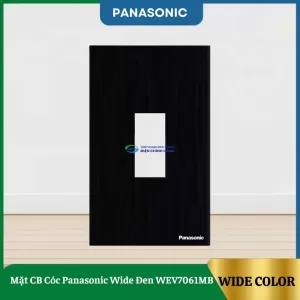 Mặt CB Cóc Panasonic Wide Đen WEV7061MB