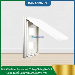 Mặt Che Mưa Panasonic Trắng Chống Nước 2 Công Tắc Ổ Cắm WEG7902SWK-VN