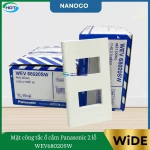 Mặt Công Tắc Ổ Cắm Panasonic 2 Lỗ WEV68020SW