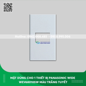 Mặt dùng cho 1 thiết bị Panasonic Wide WEV68010SW màu trắng tuyết