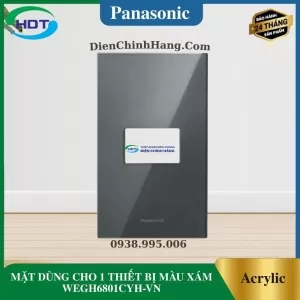 MẶT DÙNG CHO 1 THIẾT BỊ MÀU XÁM WEGH6801CYH-VN