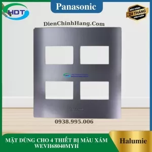 MẶT DÙNG CHO 4 THIẾT BỊ MÀU XÁM WEVH68040MYH