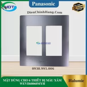 MẶT DÙNG CHO 6 THIẾT BỊ MÀU XÁM WEVH68060MYH