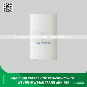 Mặt dùng cho HB(CB cóc) Panasonic dòng Wide WEV7061MW màu trắng ánh kim