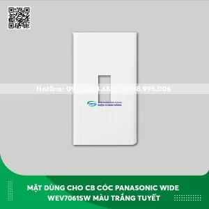 Mặt dùng cho HB (CB cóc) Panasonic dòng Wide WEV7061SW màu trắng tuyết