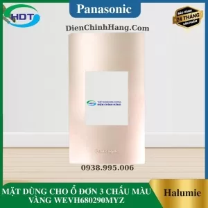 MẶT DÙNG CHO Ổ ĐƠN 3 CHẤU MÀU VÀNG WEVH680290MYZ
