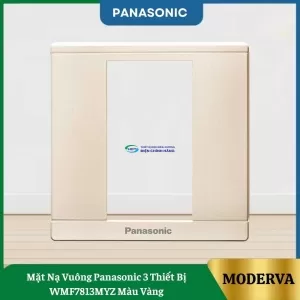 Mặt Nạ Vuông Panasonic 3 Thiết Bị WMF7813MYZ Màu Vàng
