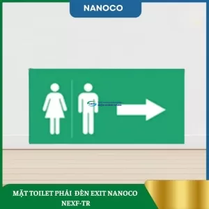 Mặt Toilet Xuống Đèn EXIT Nanoco NEXF-TD