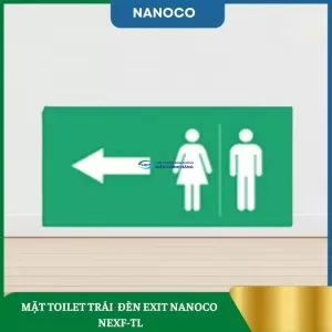 Mặt Toilet Trái Đèn EXIT Nanoco NEXF-TL