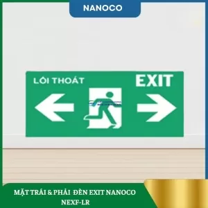 Mặt Trái & Phải Đèn EXIT Nanoco NEXF-LR