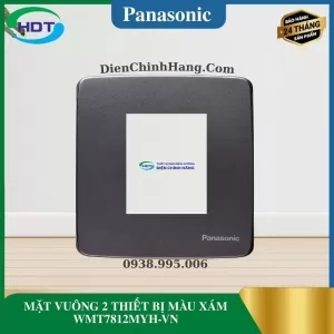 MẶT VUÔNG 2 THIẾT BỊ MÀU XÁM WMT7812MYH-VN