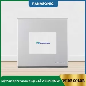 Mặt Vuông Panasonic Bạc 2 Lỗ WEB7812MW