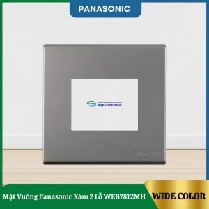 Mặt Vuông Panasonic Xám 2 Lỗ WEB7812MH