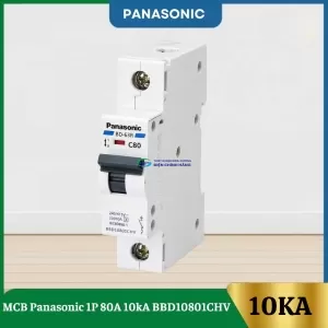 MCB Panasonic 1P 80A 10kA BBD10801CHV