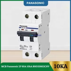 MCB Panasonic 2P 80A 10kA BBD20802CHV