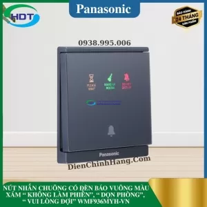 NÚT NHẤN CHUÔNG CÓ ĐÈN BÁO VUÔNG MÀU XÁM KHÔNG LÀM PHIỀN, DỌN PHÒNG, VUI LÒNG ĐỢI WMF936MYH-VN