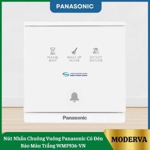 Nút Nhấn Chuông Vuông Panasonic Có Đèn Báo Màu Trắng WMF936-VN