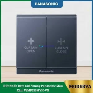 Nút Nhấn Rèm Cửa Vuông Panasonic Màu Xám WMF533MYH-VN
