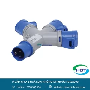 Ổ cắm chia 3 ngã loại không kín nước PCE F9432000