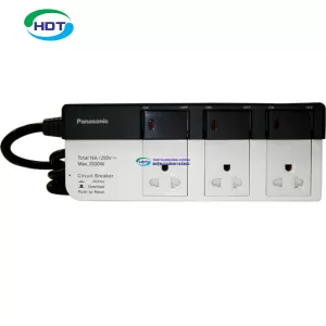 Ổ cắm có dây Panasonic WCHG28334 loại 3 Ổ cắm 3 và 3 công tắc