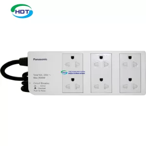 Ổ cắm có dây Panasonic WCHG2836 loại 6 Ổ cắm 3 chấu